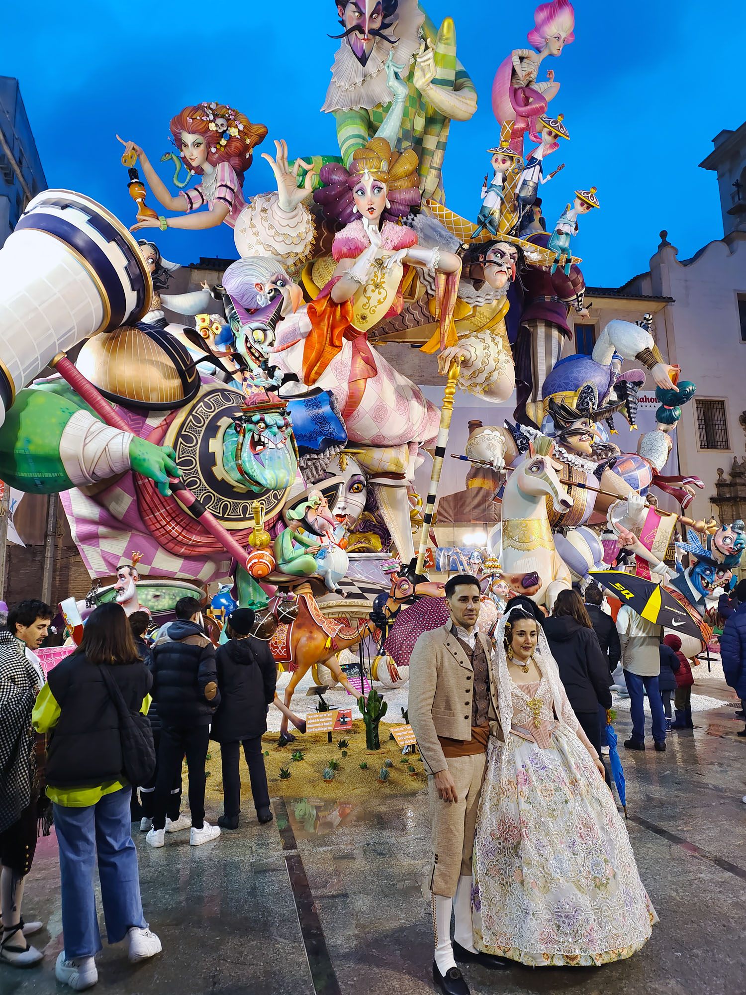 Fallas Figures with Fallera and Fallero