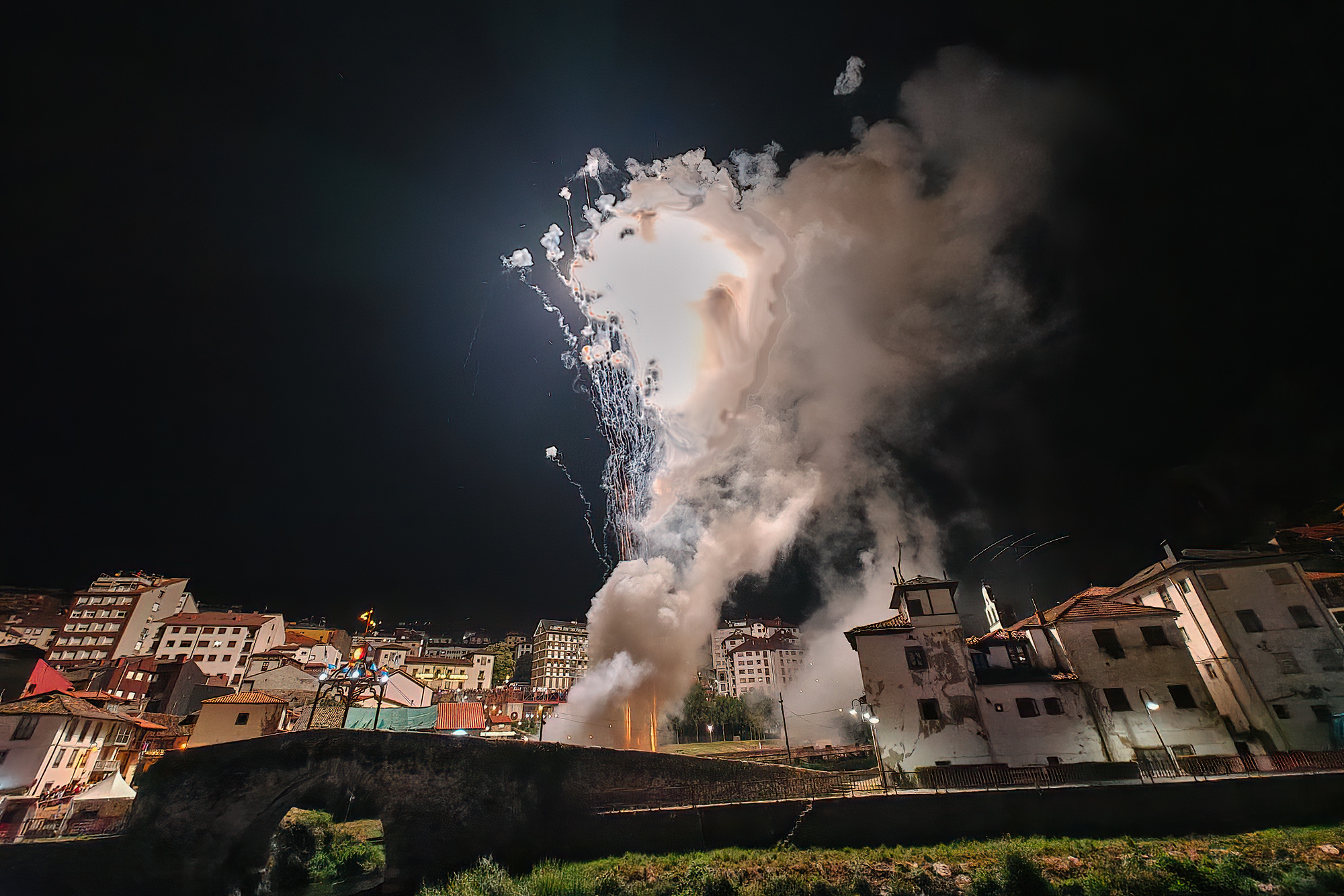 36 Cangas del Narcea Asturias IMG 20220715 011627 The Fireworks of Cangas del Narcea in June - El Carmen and Magdalena