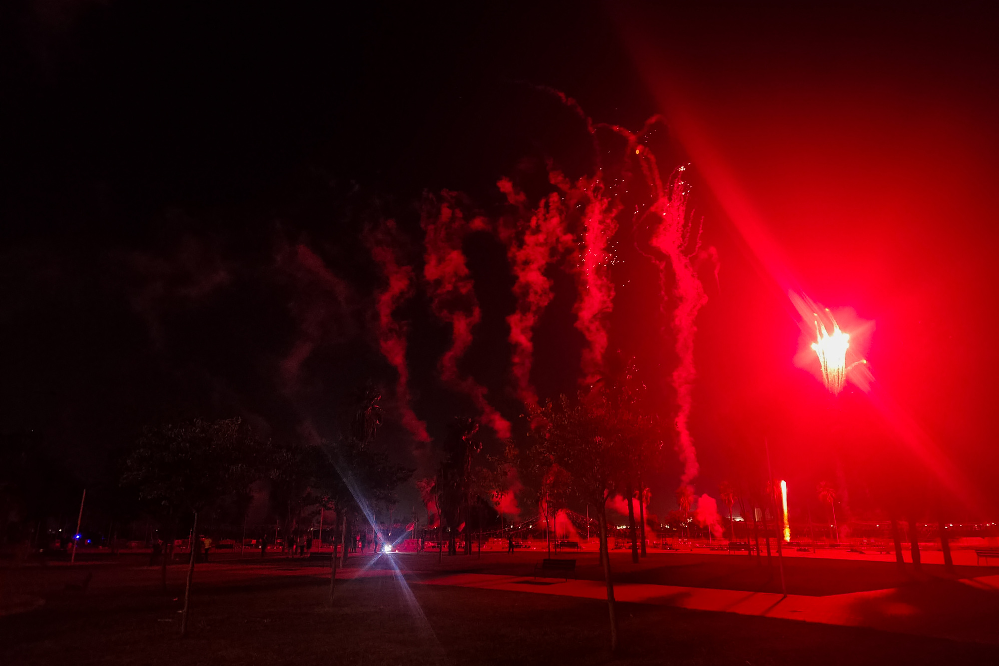 Blood Red Firewworks