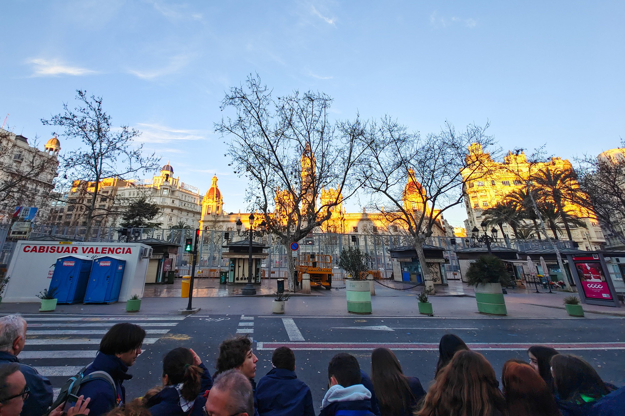 Sunrise Plaza del Ayuntamiento Fallas