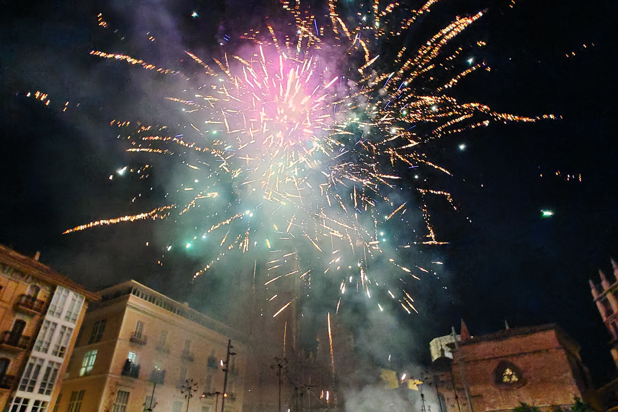 Night fireworks Valencia